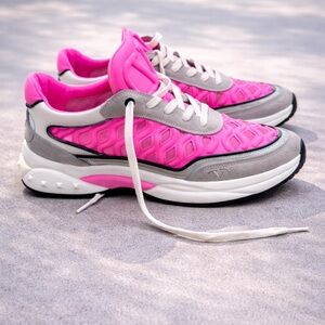 Valentino Pink and Gray Women's Athletic Sneakers